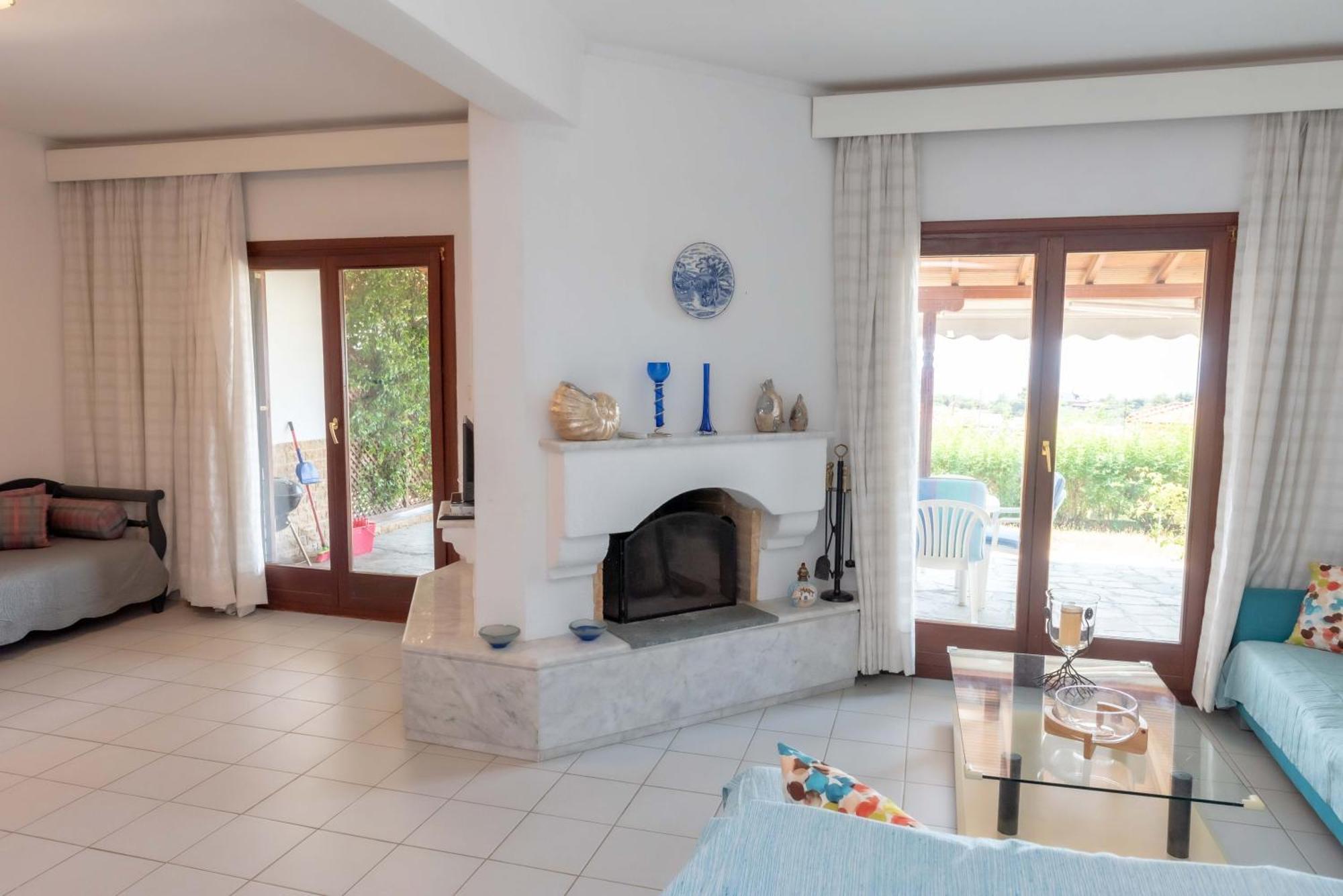 Sea View Maisonette Close To Neos Marmaras Villa Лагомандра Екстериор снимка