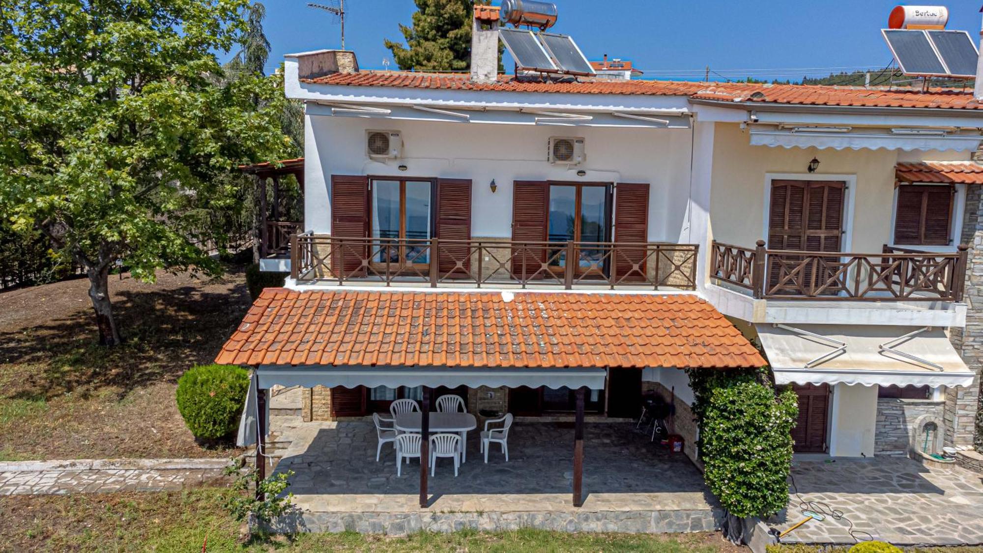 Sea View Maisonette Close To Neos Marmaras Villa Лагомандра Екстериор снимка