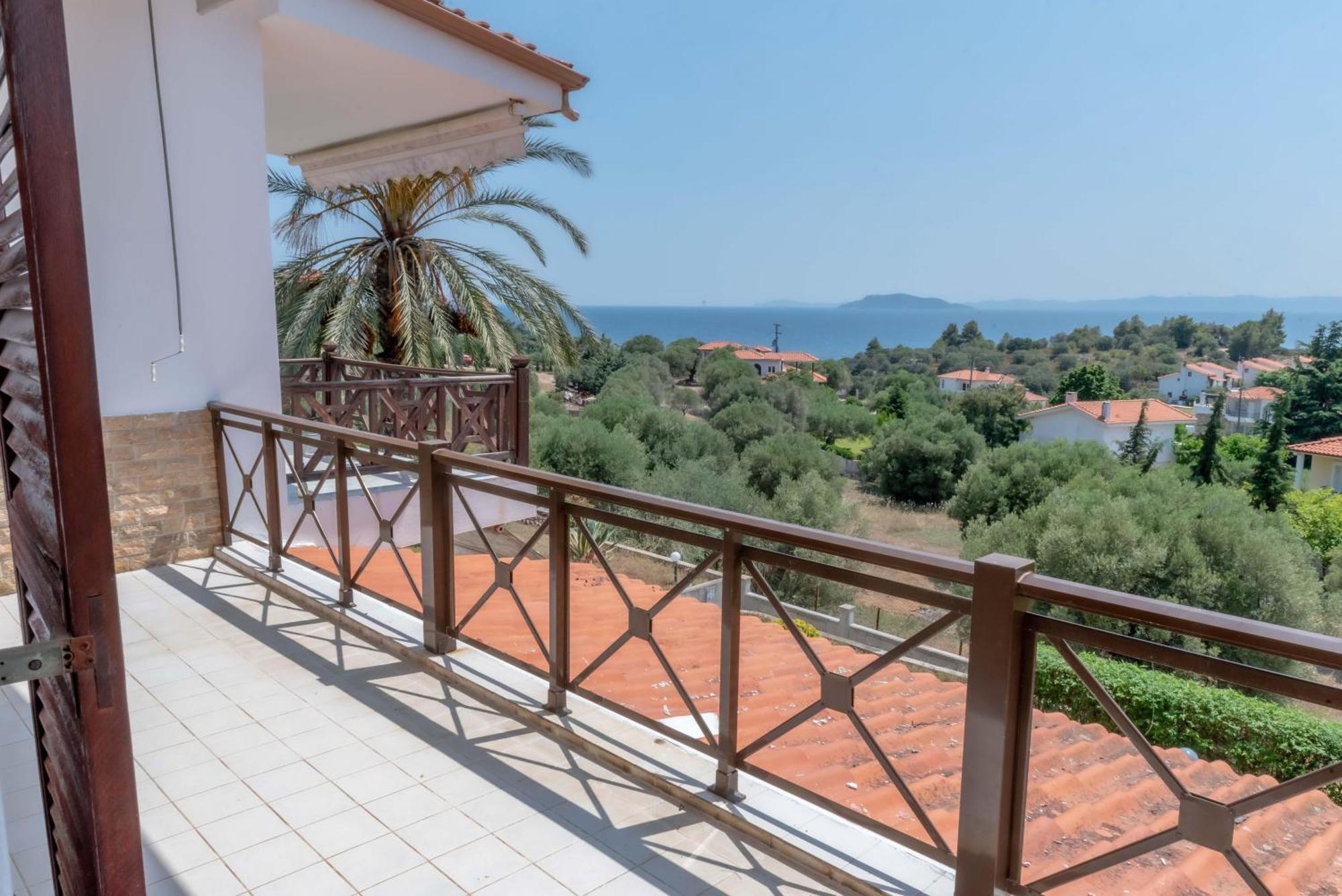 Sea View Maisonette Close To Neos Marmaras Villa Лагомандра Екстериор снимка